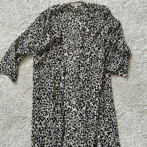 Cheetah duster kimono
